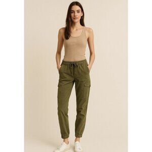 Aerie Cargo Pants in Olive Green